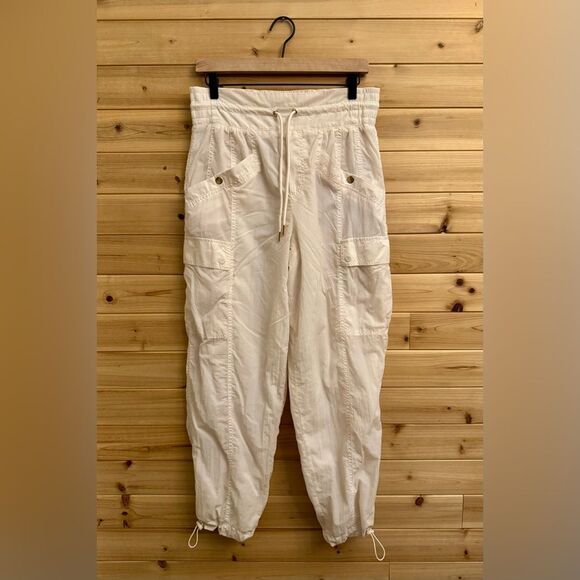 Athleta Alicia Keys Size 8 Keys High Waist Nylon Utility Jogger Cargo Pants - Picture 1 of 14